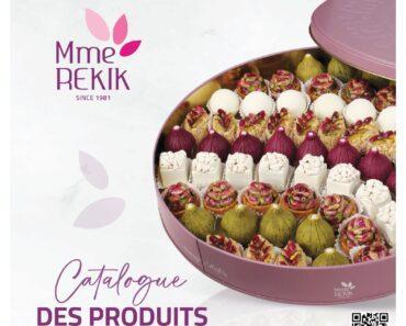 Catalogue Pâtisserie Madame Rekik